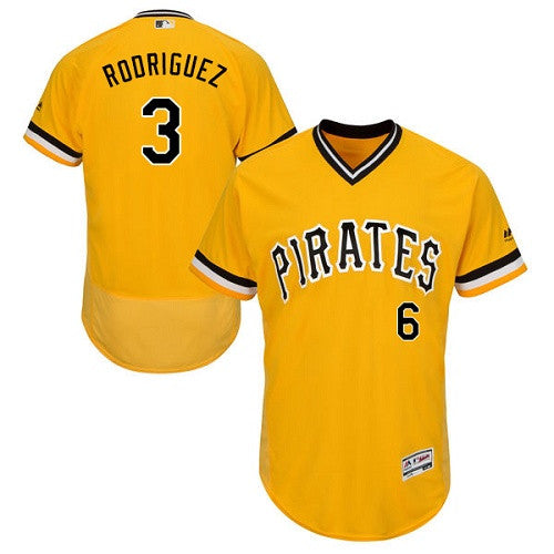 Sean Rodriguez Pittsburgh Pirates gold Throwback jersey