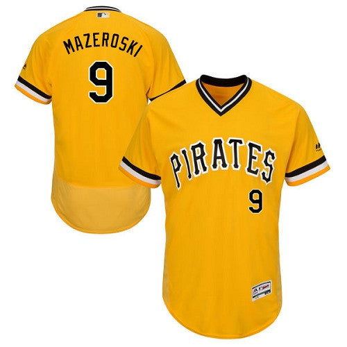 Bill Mazeroski Pittsburgh Pirates gold Throwback jersey