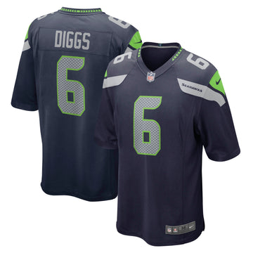 Quandre Diggs College Seattle Seahawks navy jersey