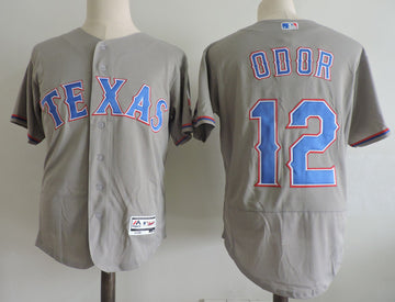 Rougned Odor Texas Rangers gray jersey