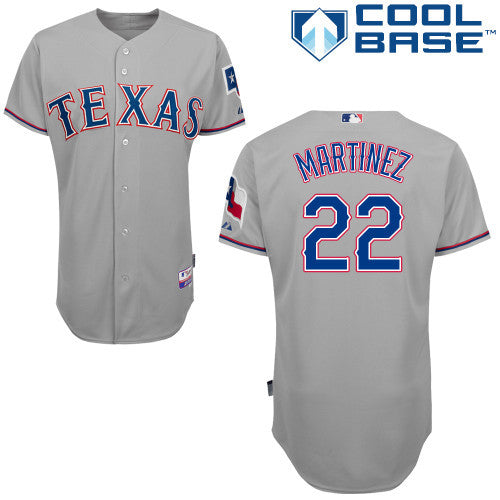 Martinez Texas Rangers grey jersey