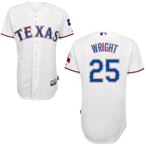 Wright Texas Rangers white jersey
