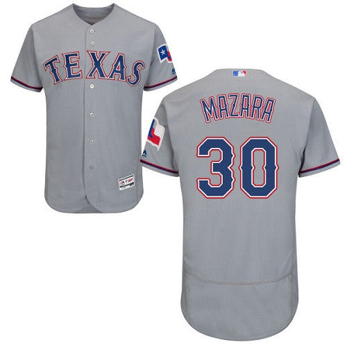 Nomar Mazara Texas Rangers gray jersey
