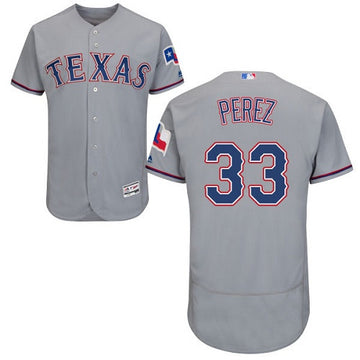 Martin Perez Texas Rangers gray jersey