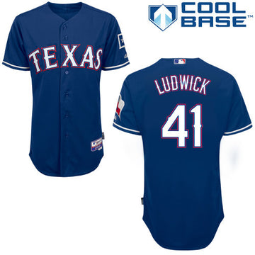 Ludwick Texas Rangers blue jersey