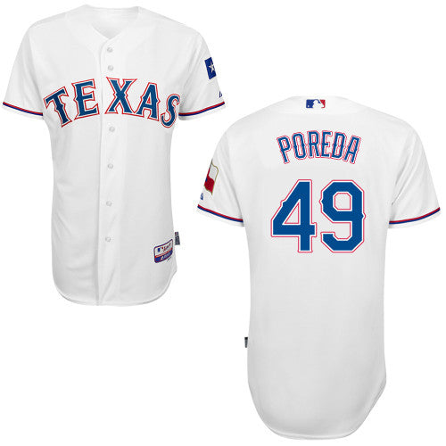 Poreda Texas Rangers white jersey