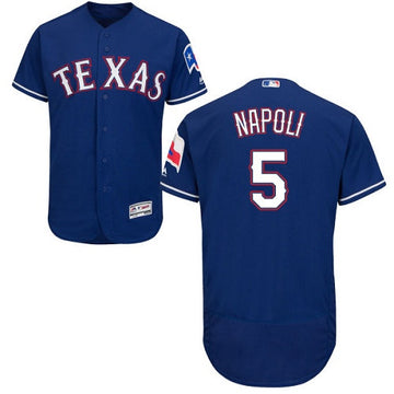 Mike Napoli Texas Rangers blue jersey