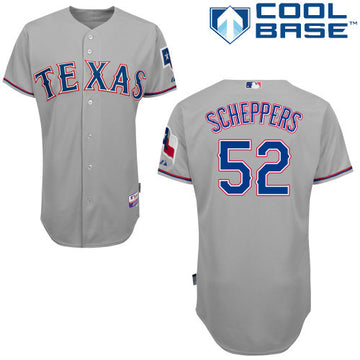 Scheppers Texas Rangers grey jersey