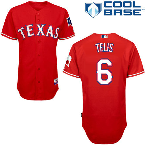 Telis Texas Rangers red jersey