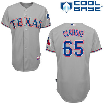 Claudio Texas Rangers grey jersey