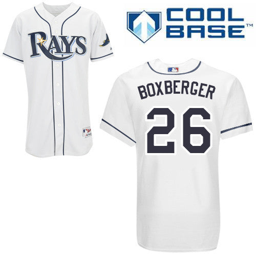 Boxberger Tampa Bay Rays white jersey