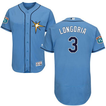 Evan Longoria Tampa Bay Rays blue jersey