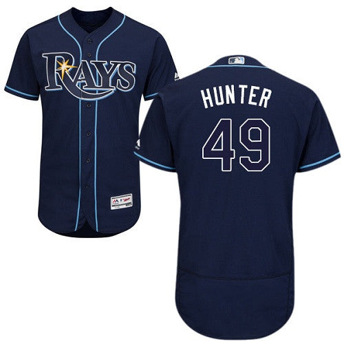 Tommy Hunter Tampa Bay Rays navy jersey