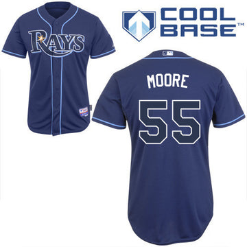 Moore Tampa Bay Rays blue jersey
