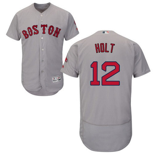 Brock Holt Boston Red Sox gray jersey