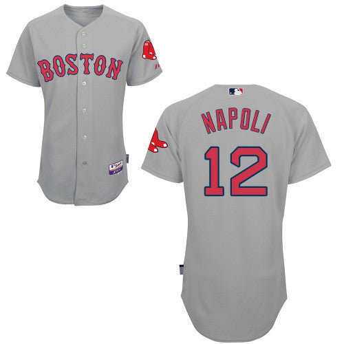 Mike Napoli Boston Red Sox grey jersey