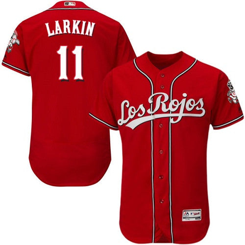 Barry Larkin Cincinnati Reds red Alternate jersey