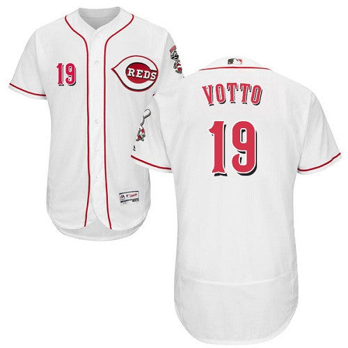 Joey Votto Cincinnati Reds white jersey