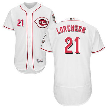 Michael Lorenzen Cincinnati Reds white jersey