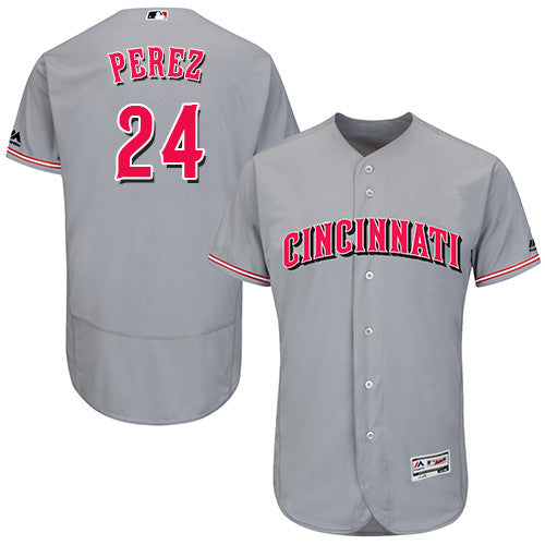 Tony Perez Cincinnati Reds gray jersey