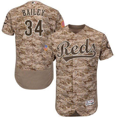 Homer Bailey Cincinnati Reds camo Camo jersey