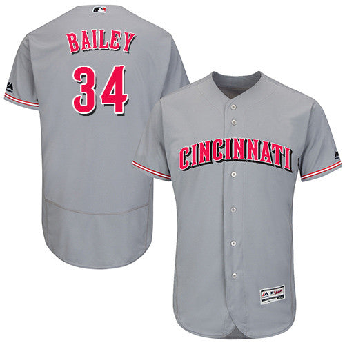 Homer Bailey Cincinnati Reds gray jersey