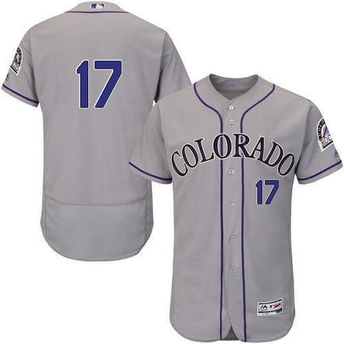 Todd Helton Colorado Rockies gray jersey