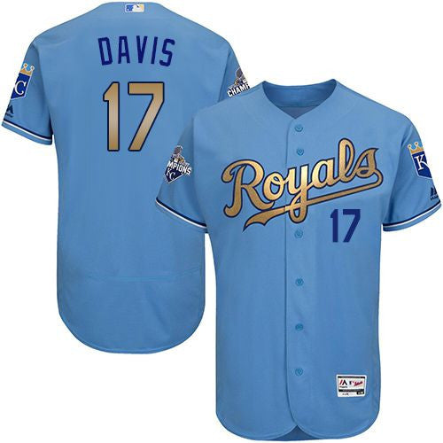 Wade Davis Kansas City Royals blue Authentic jersey