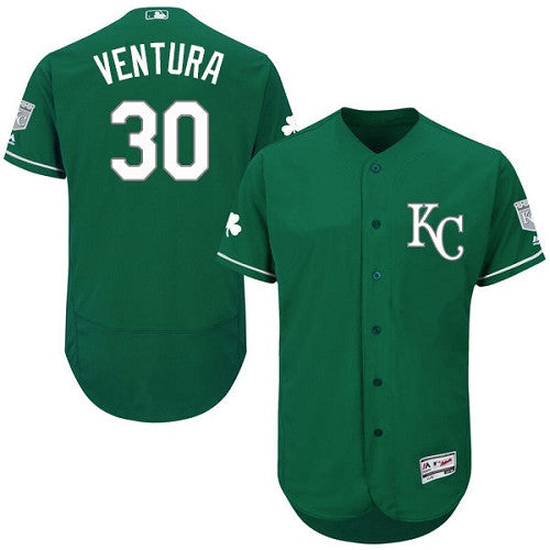 Yordano Ventura Kansas City Royals green jersey