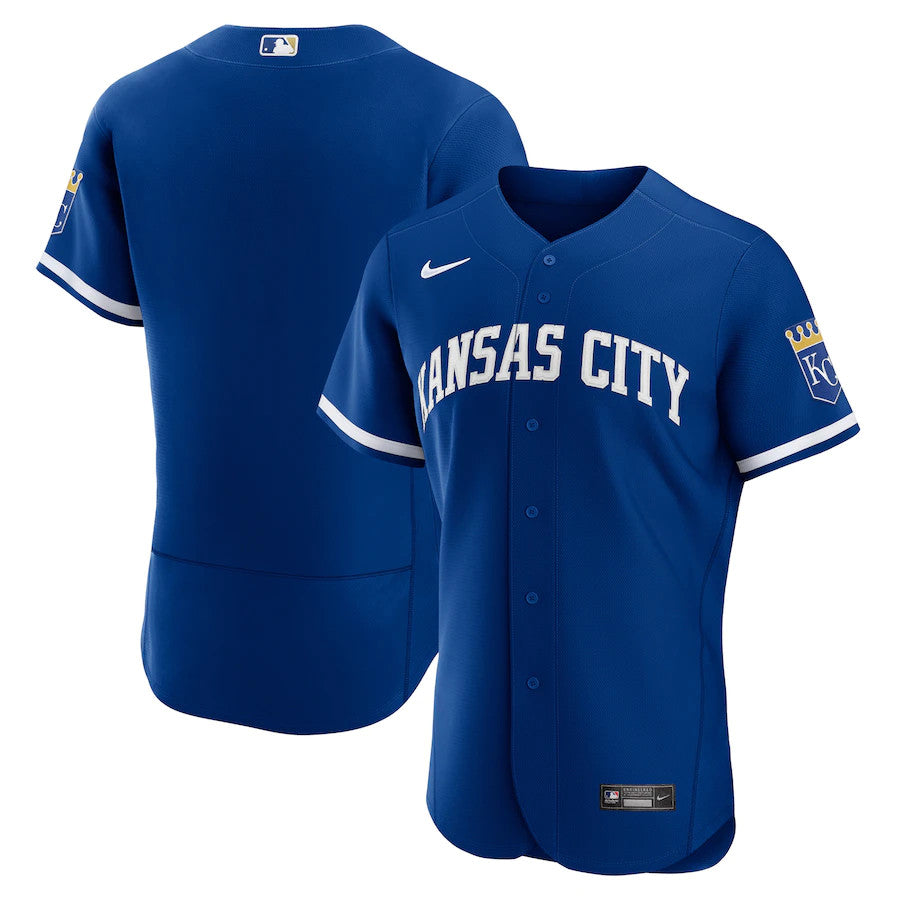 Custom Kansas City Royals royal Alternate jersey