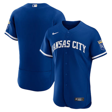 Custom Kansas City Royals royal Alternate jersey