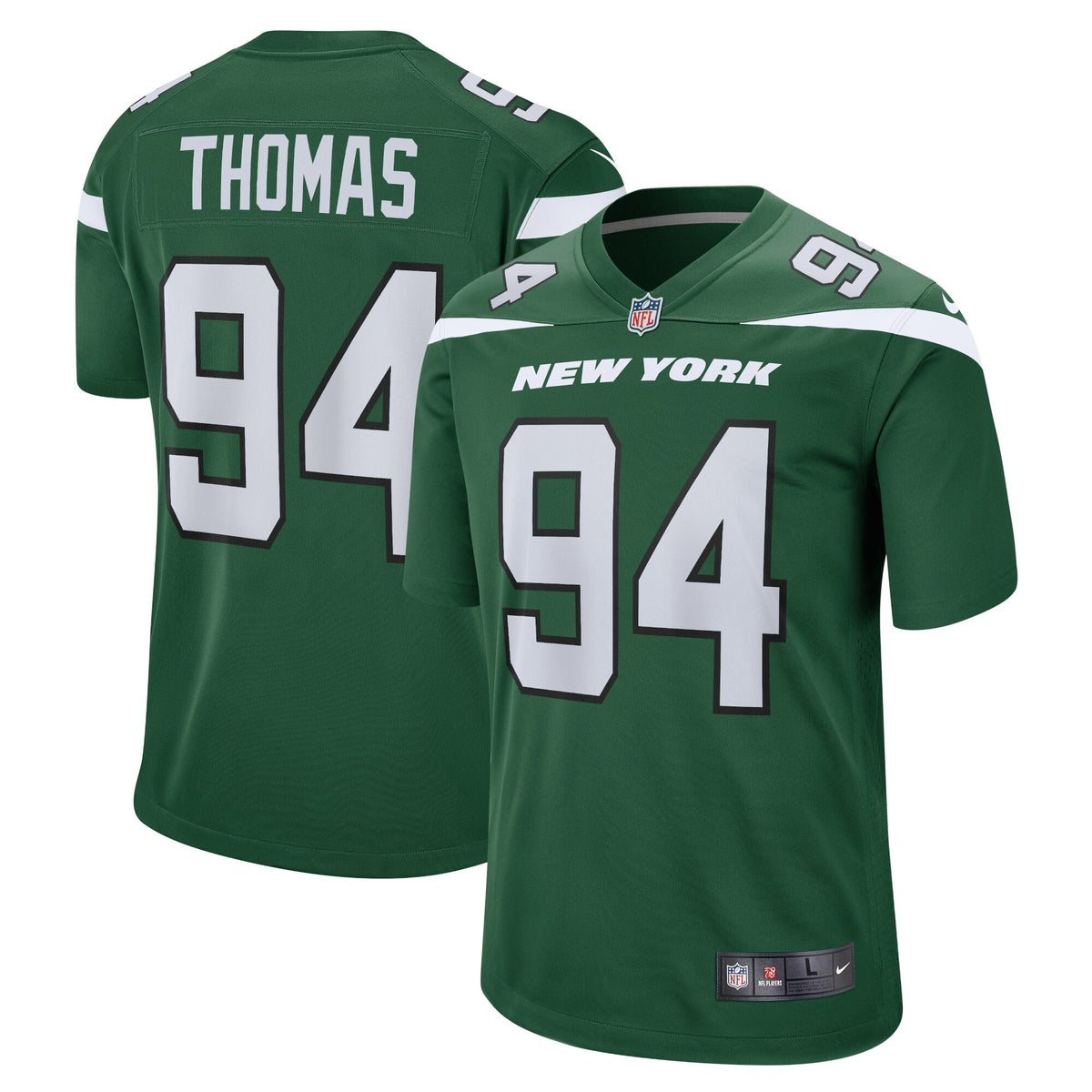 Solomon Thomas Gotham New York Jets green jersey