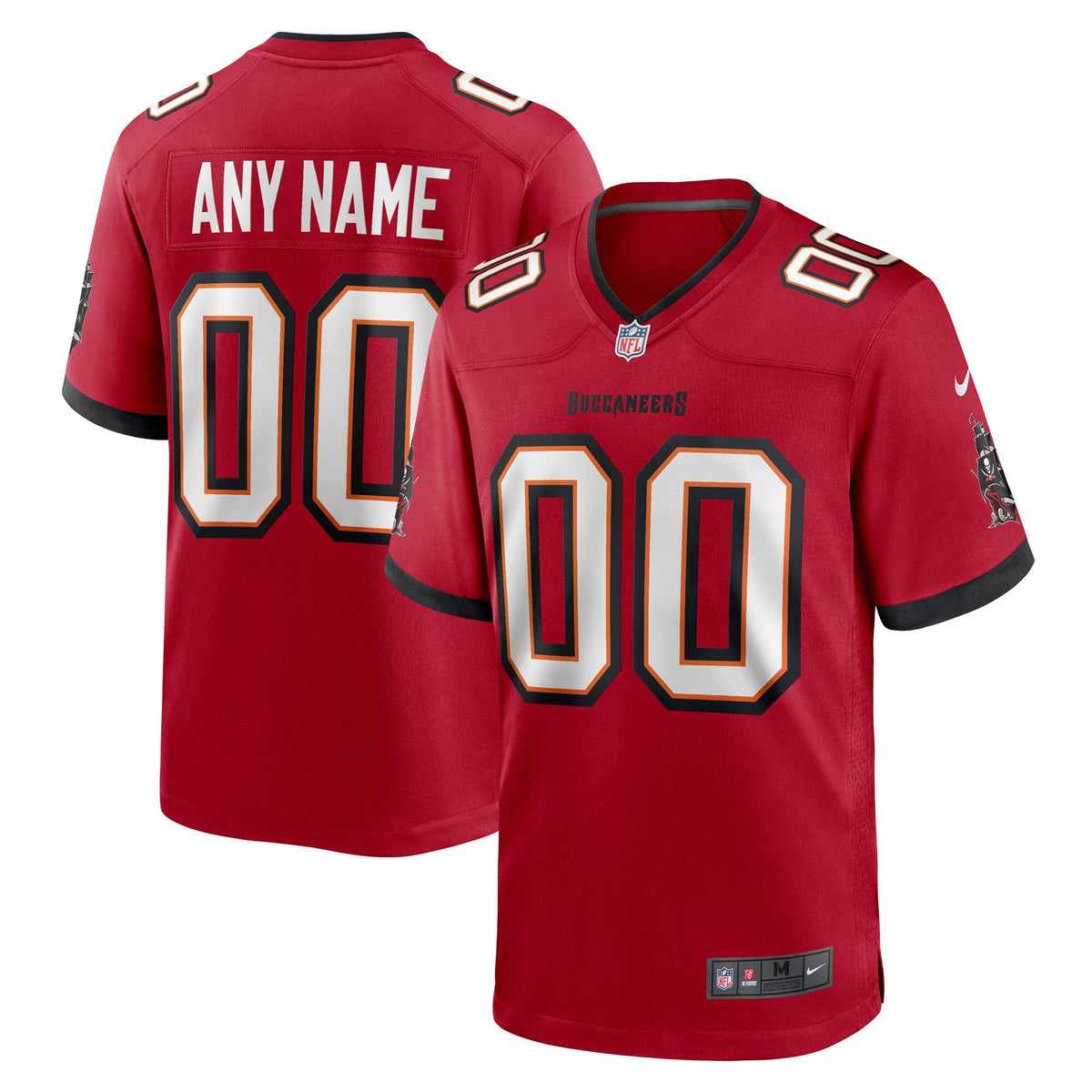 Custom Tampa Bay Buccaneers red jersey