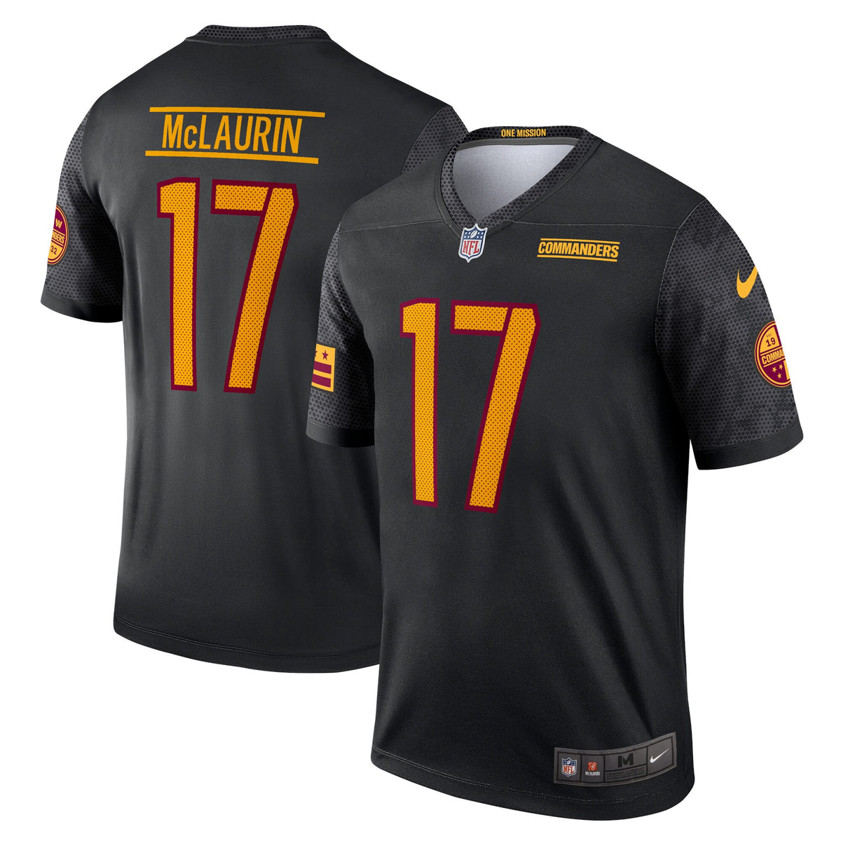 Terry Mclaurin Washington Commanders black Legend jersey