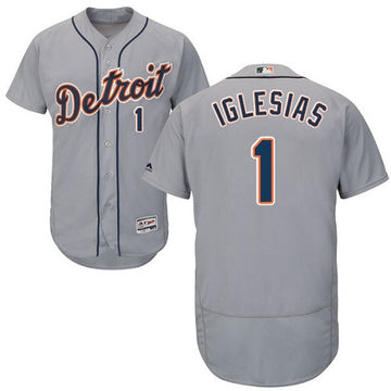 Jose Iglesias Detroit Tigers gray jersey