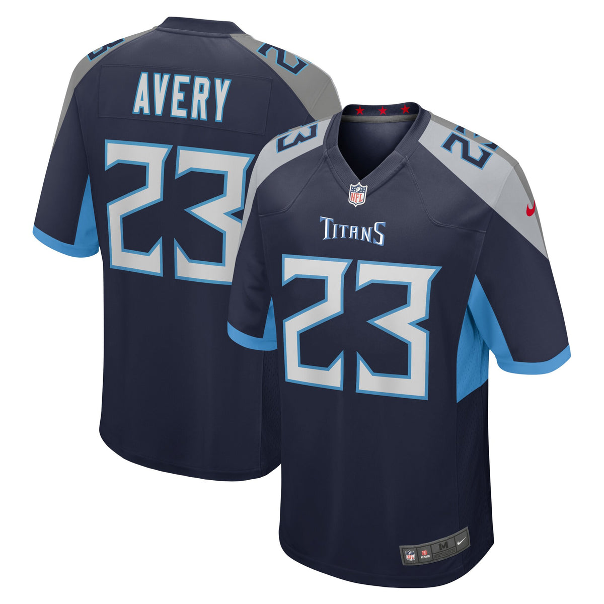 Tre Avery Tennessee Titans navy jersey