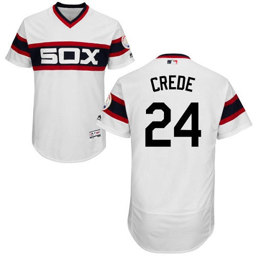 Joe Crede Chicago White Sox white Cooperstown jersey
