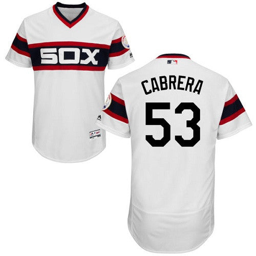 Melky Cabrera Chicago White Sox white Cooperstown jersey