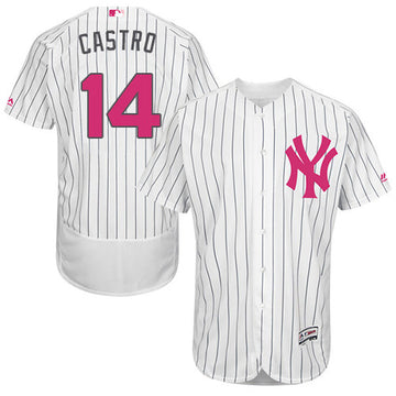 Starlin Castro New York Yankees white jersey
