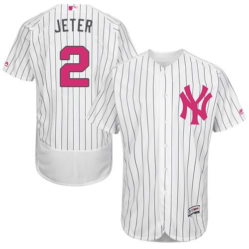 Derek Jeter New York Yankees white Authentic jersey