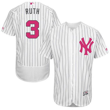 Babe Ruth New York Yankees white Authentic jersey