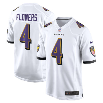 Zay Flowers Baltimore Ravens white jersey